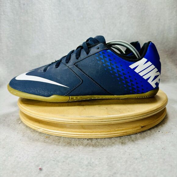 Nike Bomba IC Jr 826487-414 Navy Blue Size 6 Y Youth Soccer Indoor Cleats Shoes - Picture 5 of 9